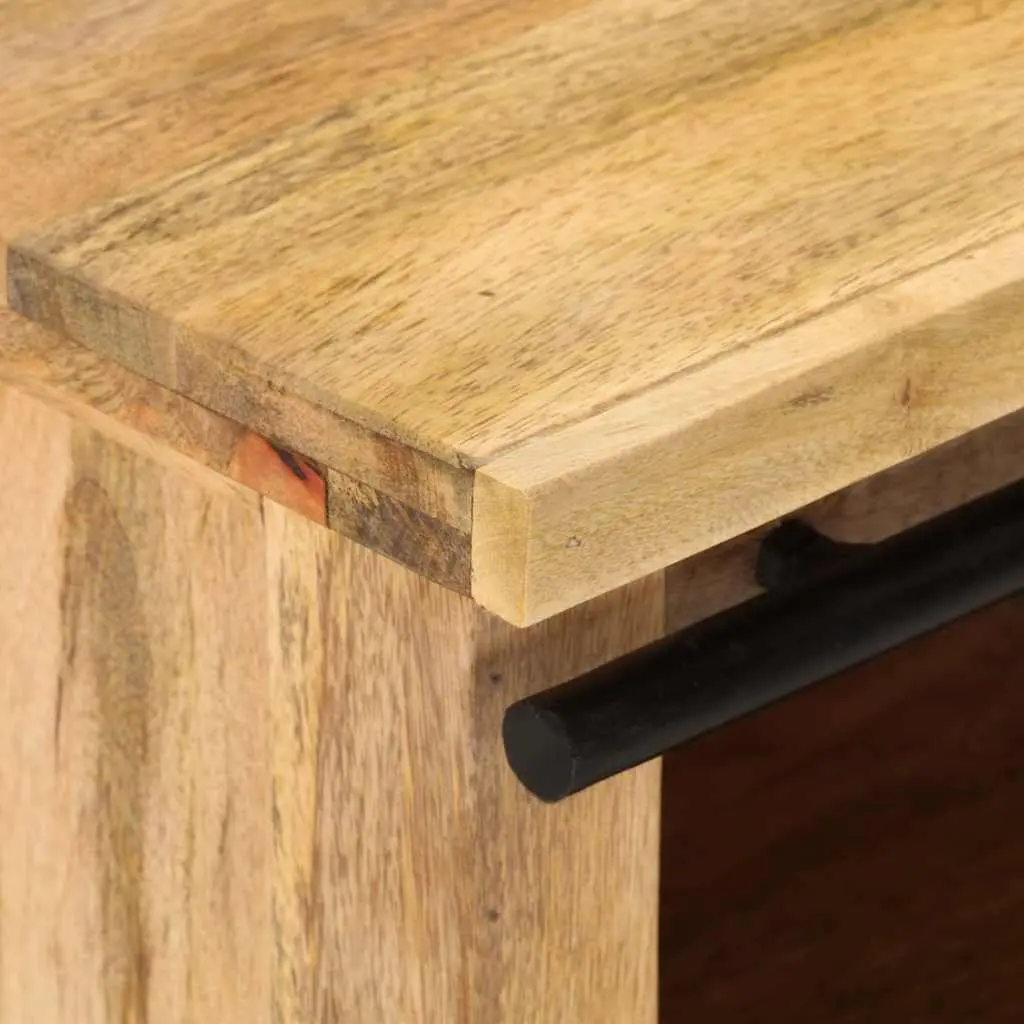 Rustic TV Cabinet 90x35x40 cm in Solid Mango Wood