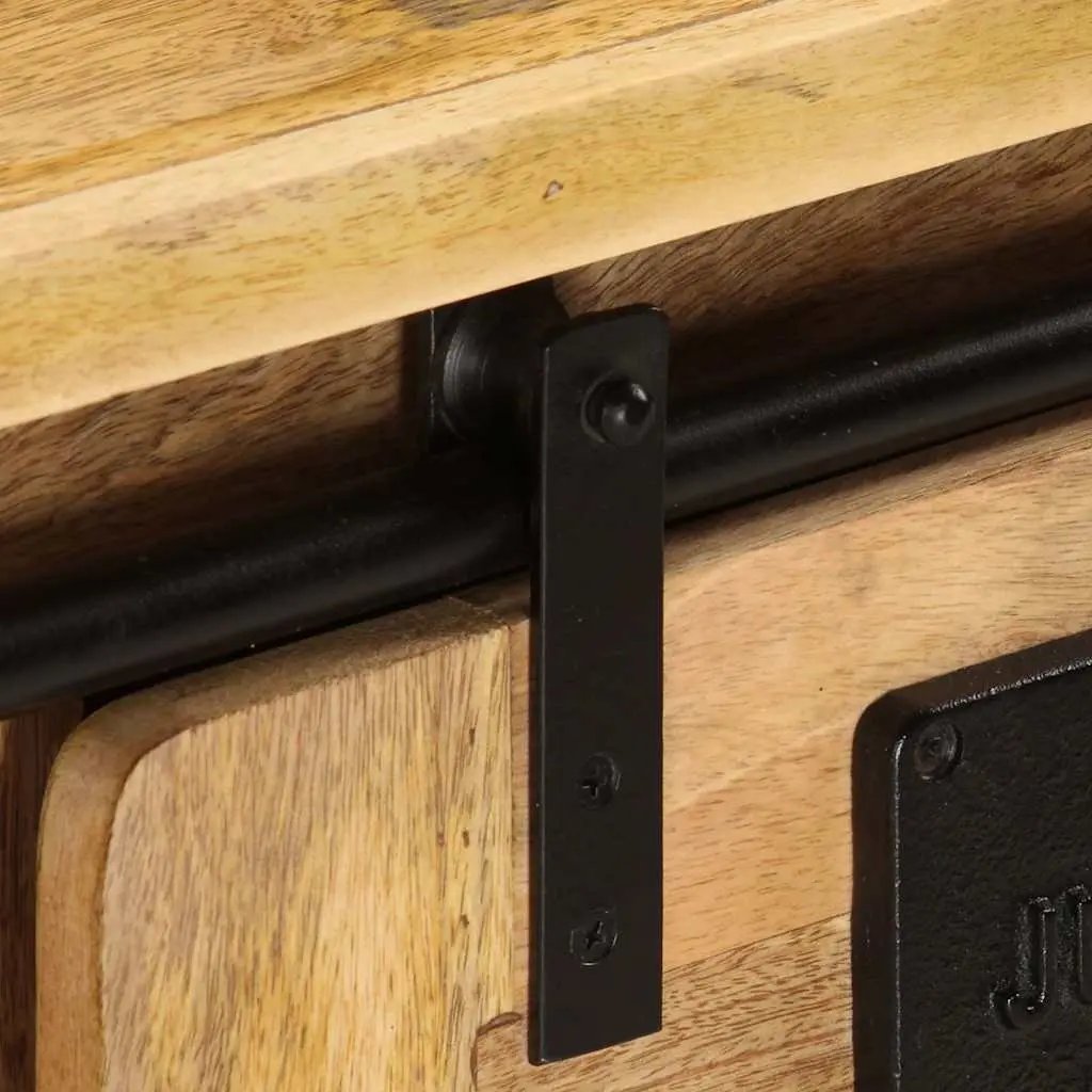 Rustic TV Cabinet 90x35x40 cm in Solid Mango Wood