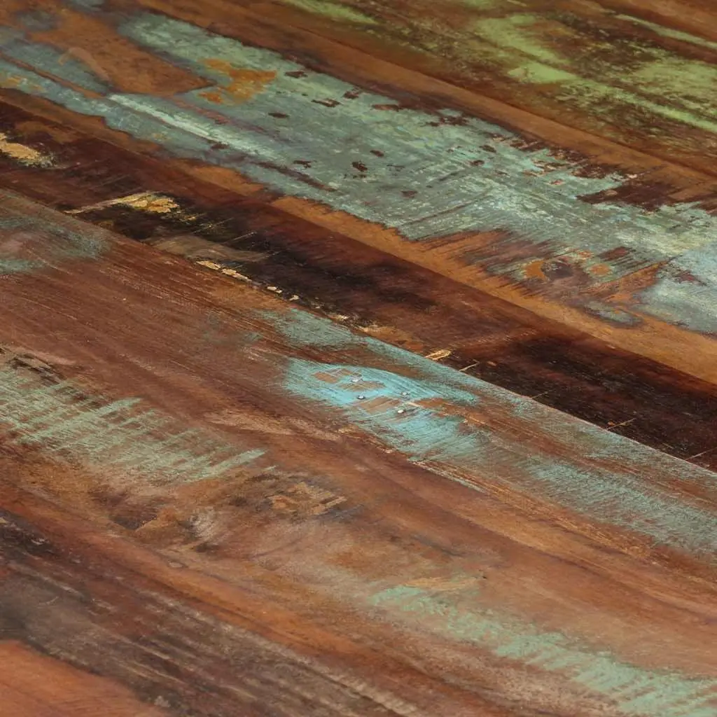 Coffee Table Reclaimed Wood 120x120x40 cm Black Industrial