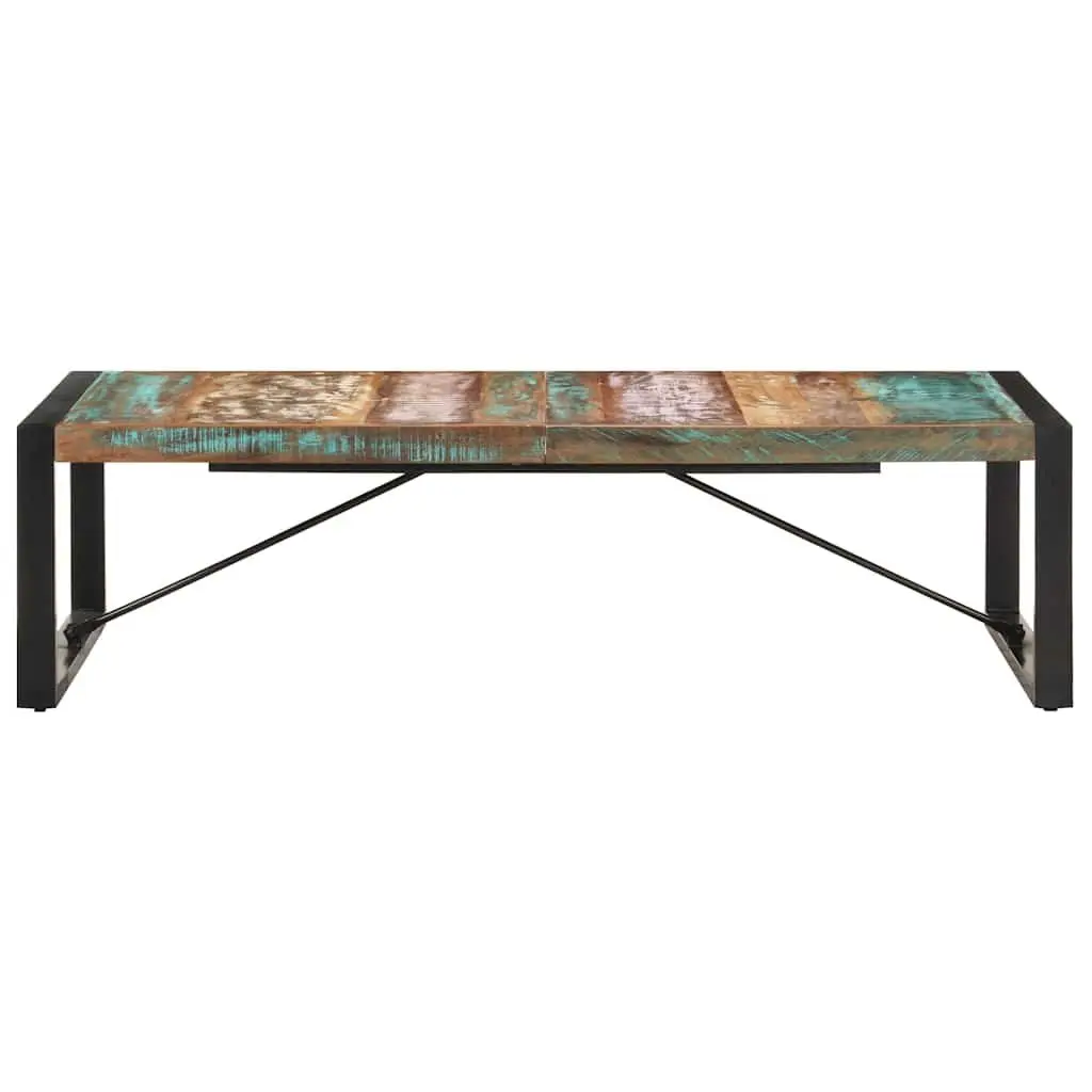 Coffee Table 140x70x40 cm Industrial Style Solid Reclaimed Wood Living Room