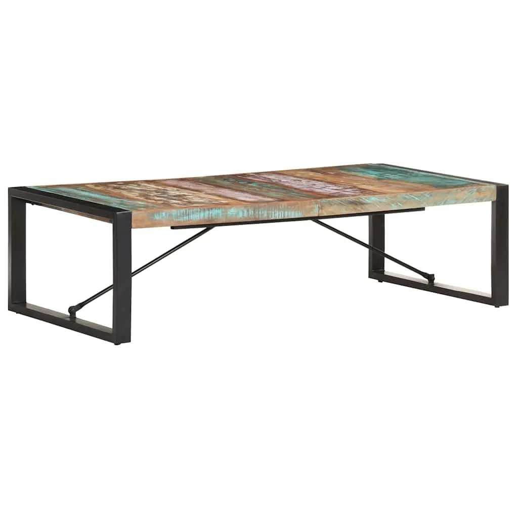Coffee Table 140x70x40 cm Industrial Style Solid Reclaimed Wood Living Room