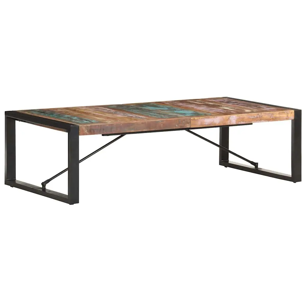 Coffee Table 140x70x40 cm Industrial Style Solid Reclaimed Wood Living Room