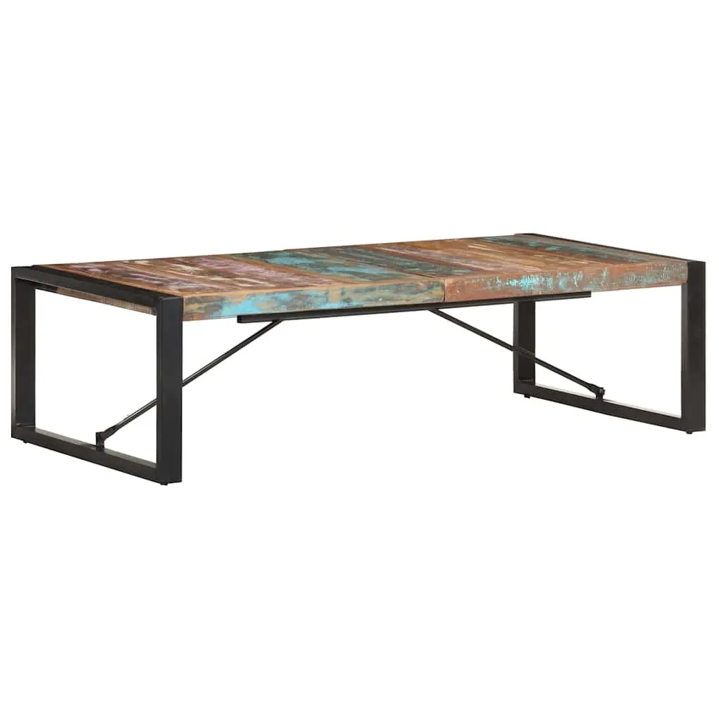 Coffee Table 140x70x40 cm Industrial Style Solid Reclaimed Wood Living Room