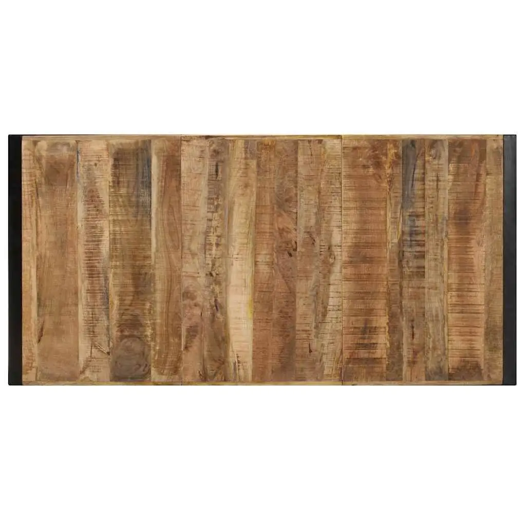 Solid Mango Wood Industrial Coffee Table 180x90x40 cm