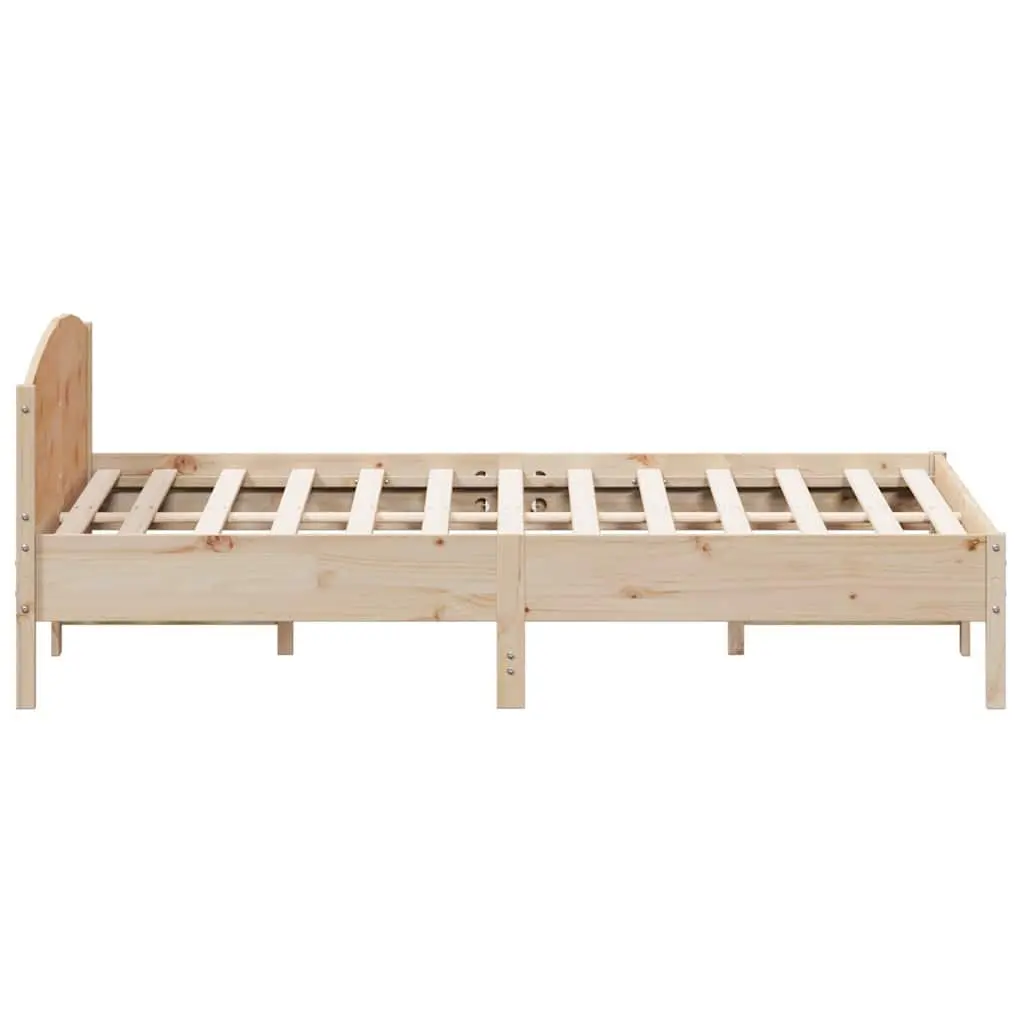 King Size Bed Frame 183x203 cm Solid Pine Wood