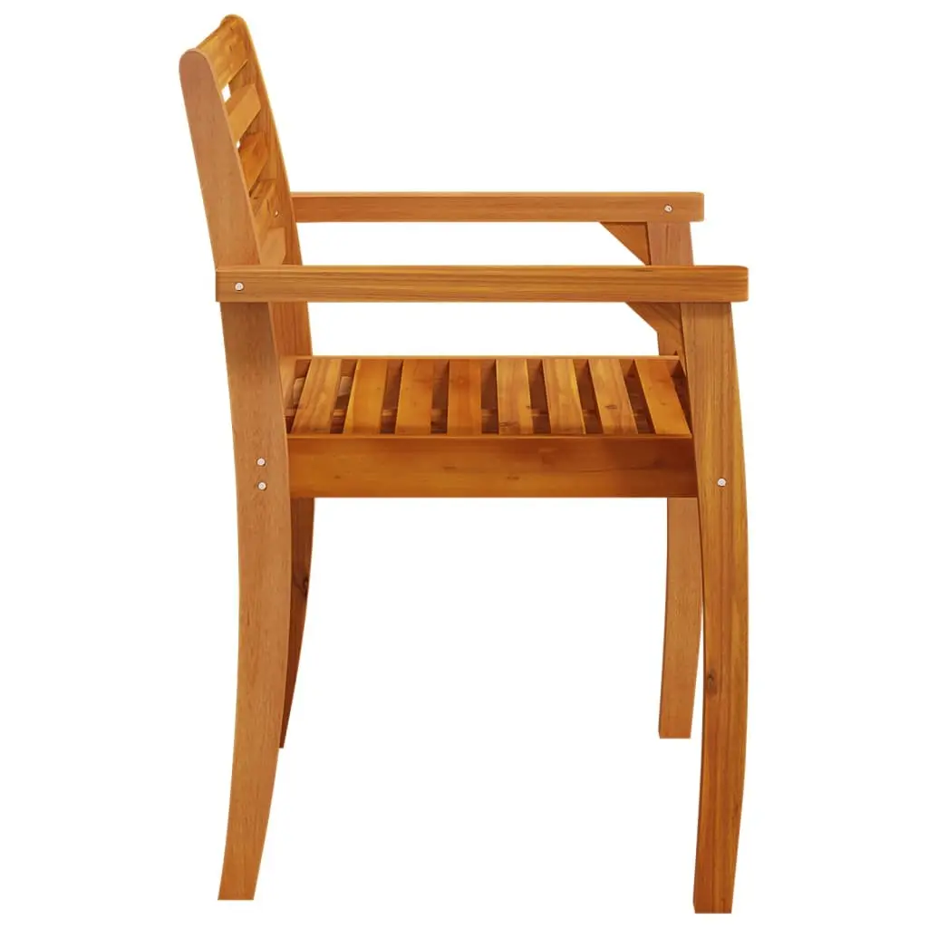 4-Piece Solid Wood Acacia Outdoor Garden Chair Set