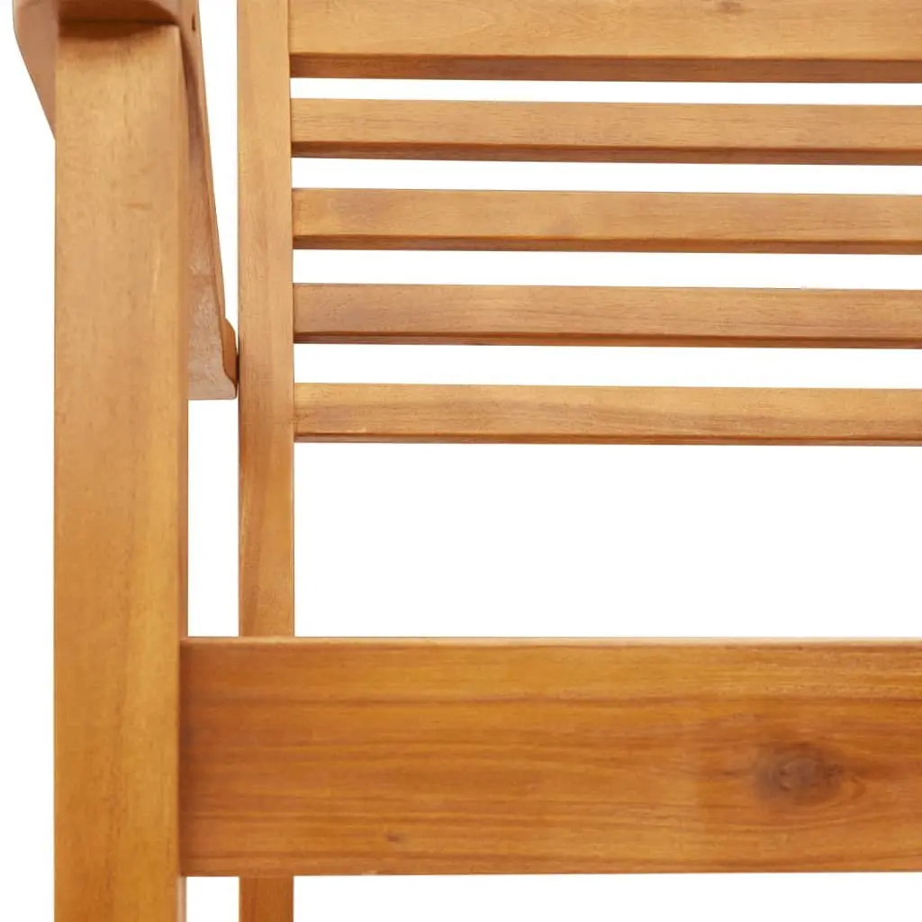 4-Piece Solid Wood Acacia Outdoor Garden Chair Set