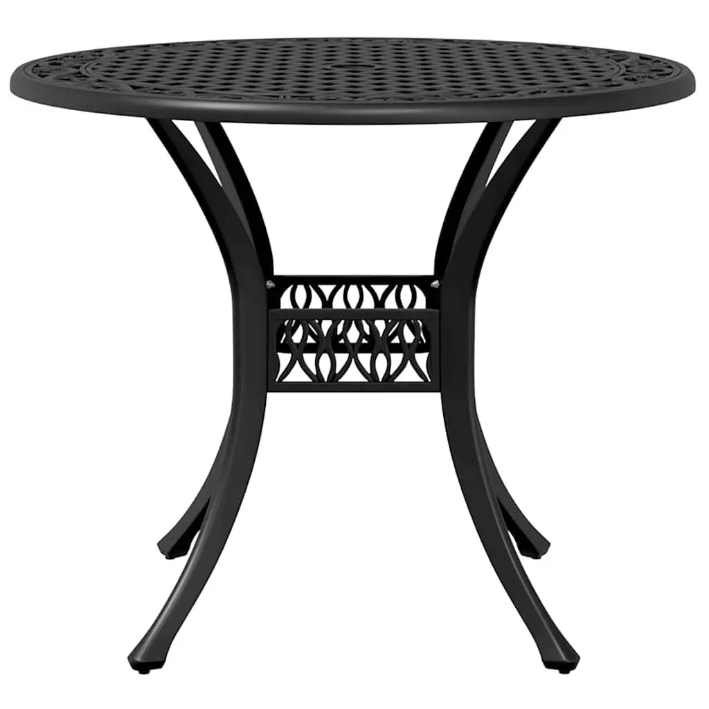 5-Piece Black Outdoor Dining Set for Garden