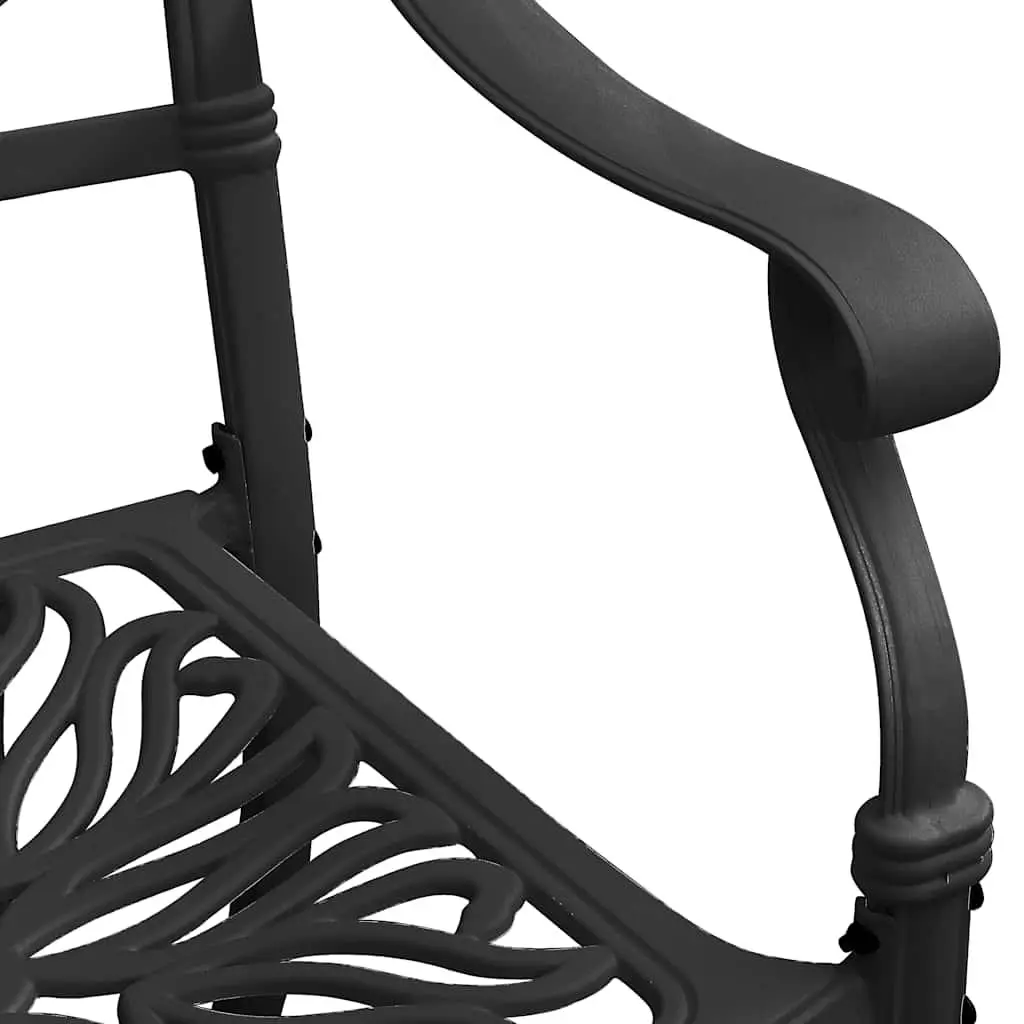 Black 3 Piece Bistro Set for Outdoors