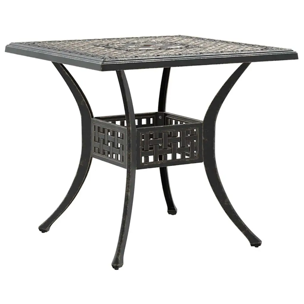 5 Piece Outdoor Garden Dining Set with Brown Finish