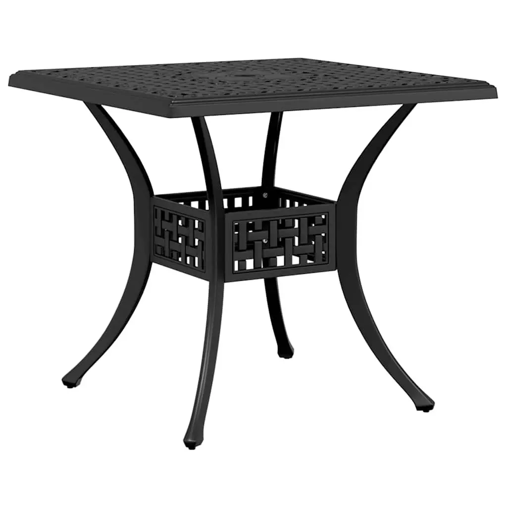 5-Piece Black Cast Aluminium Garden Dining Set