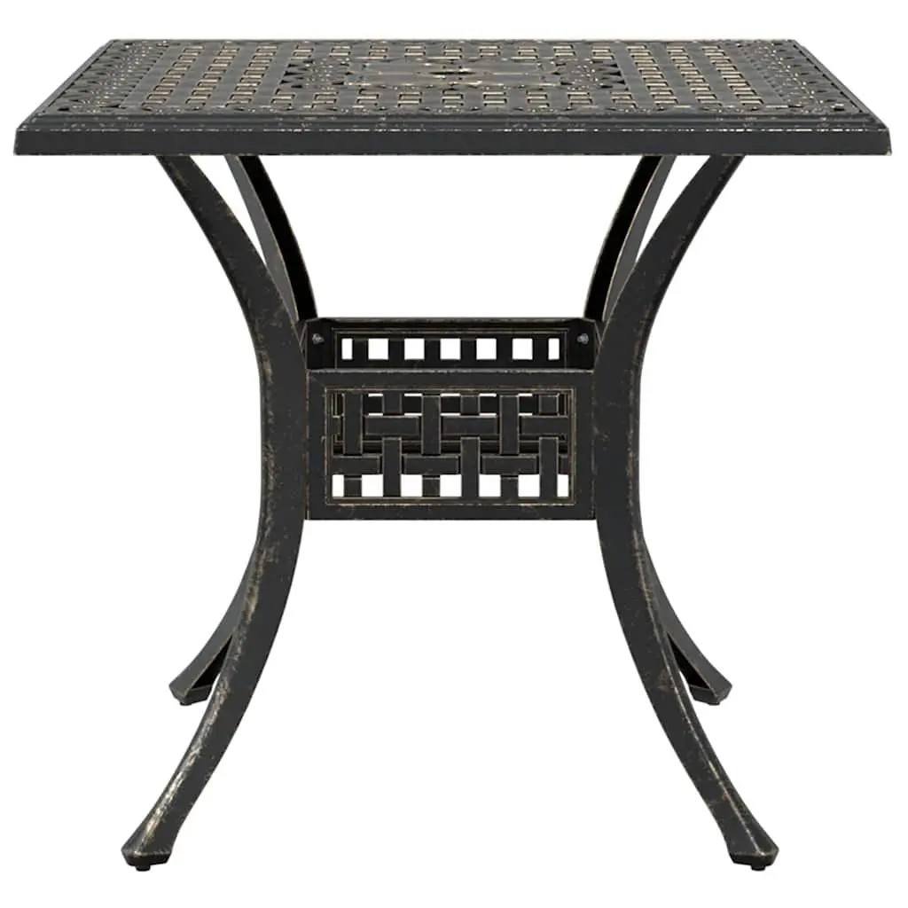 5-Piece Brown Cast Aluminium Garden Dining Set