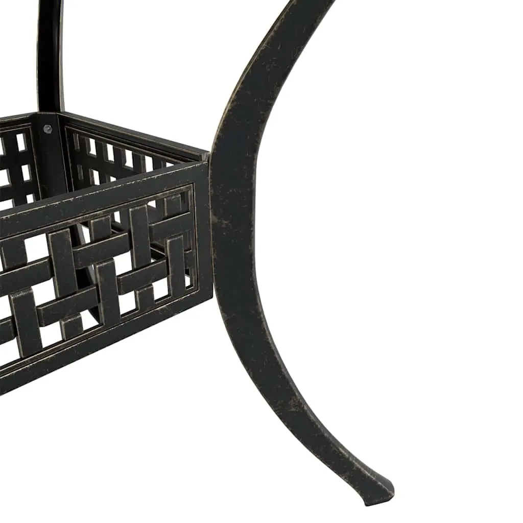 5-Piece Brown Cast Aluminium Garden Dining Set