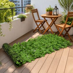 Green Leaves Balcony Privacy Screen for Outdoor Spaces