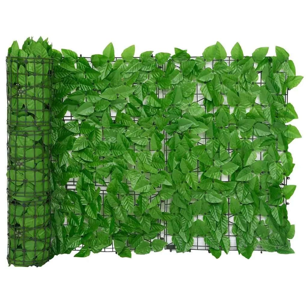 Privacy Screen Polyethene 600 x 75 cm Green Leaves