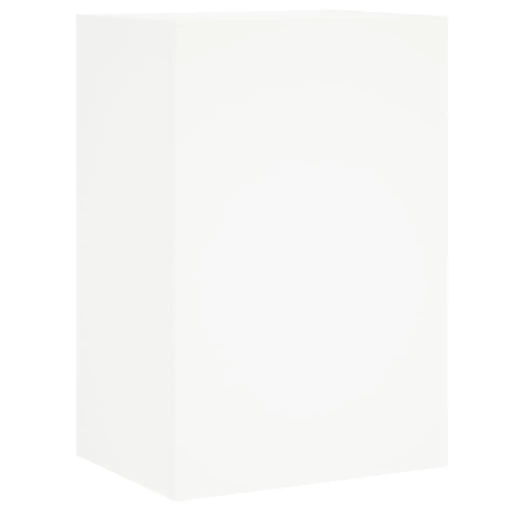 6-Piece White Engineered Wood Floating TV Wall Unit