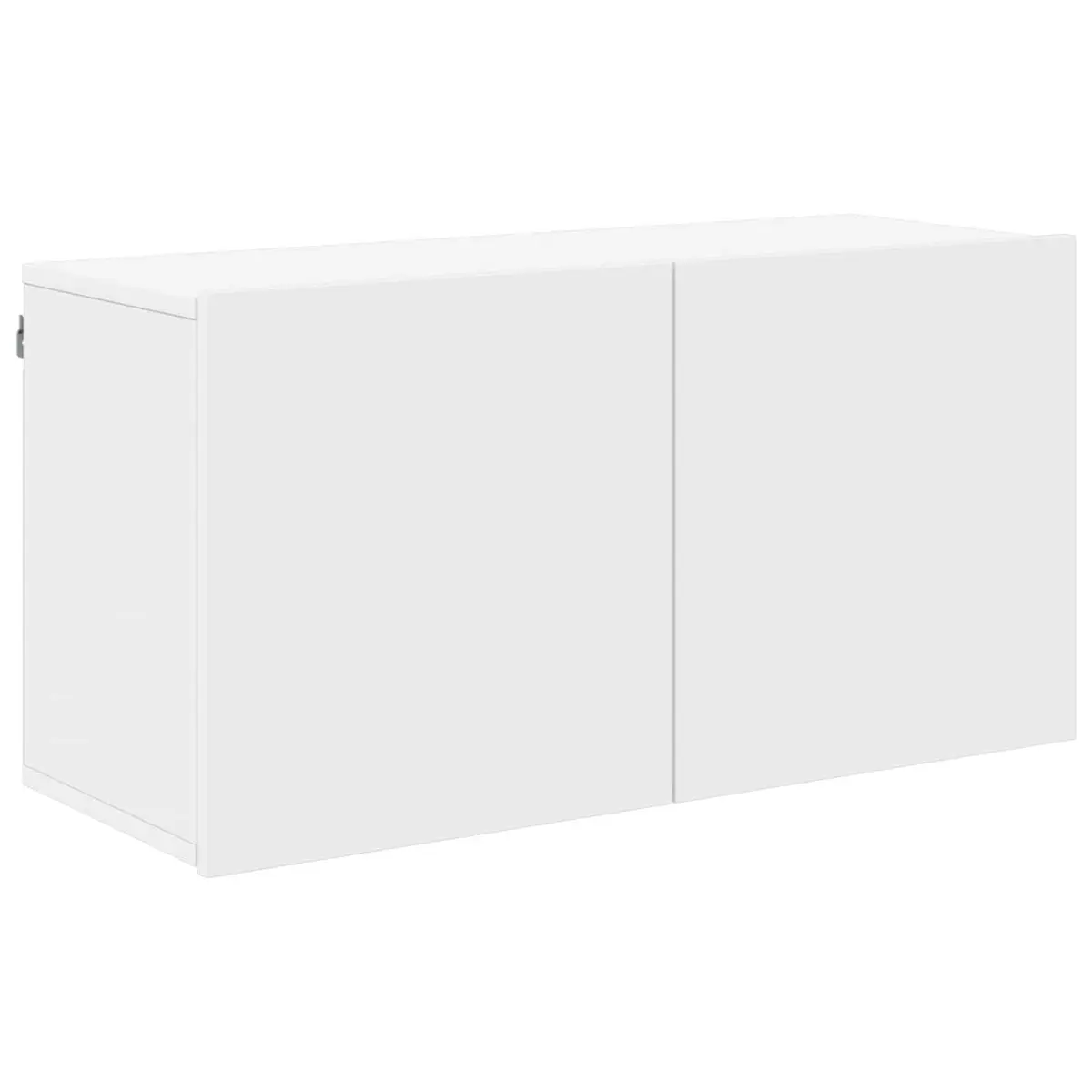 White Wall-Mounted 5 Piece TV Storage Unit