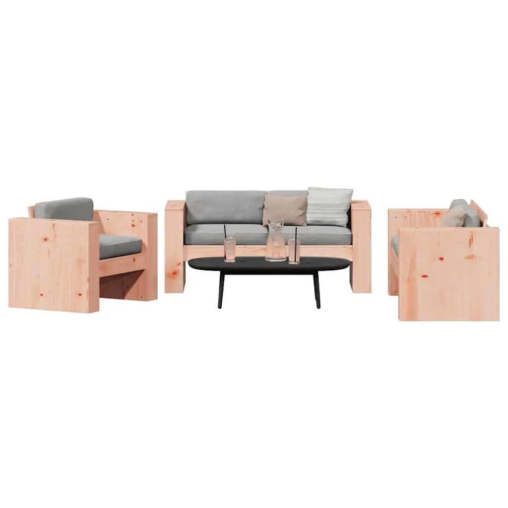 Solid Wood 2 Piece Garden Lounge Set for Outdoor Spaces