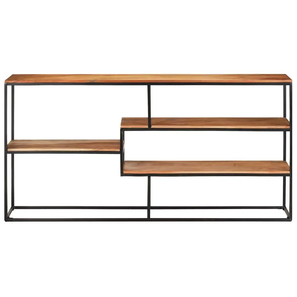 Industrial Acacia Wood Sideboard with Steel Frame 150x30x75 cm