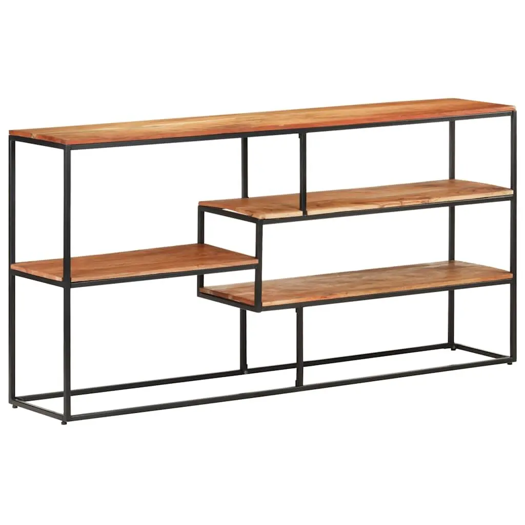 Industrial Acacia Wood Sideboard with Steel Frame 150x30x75 cm