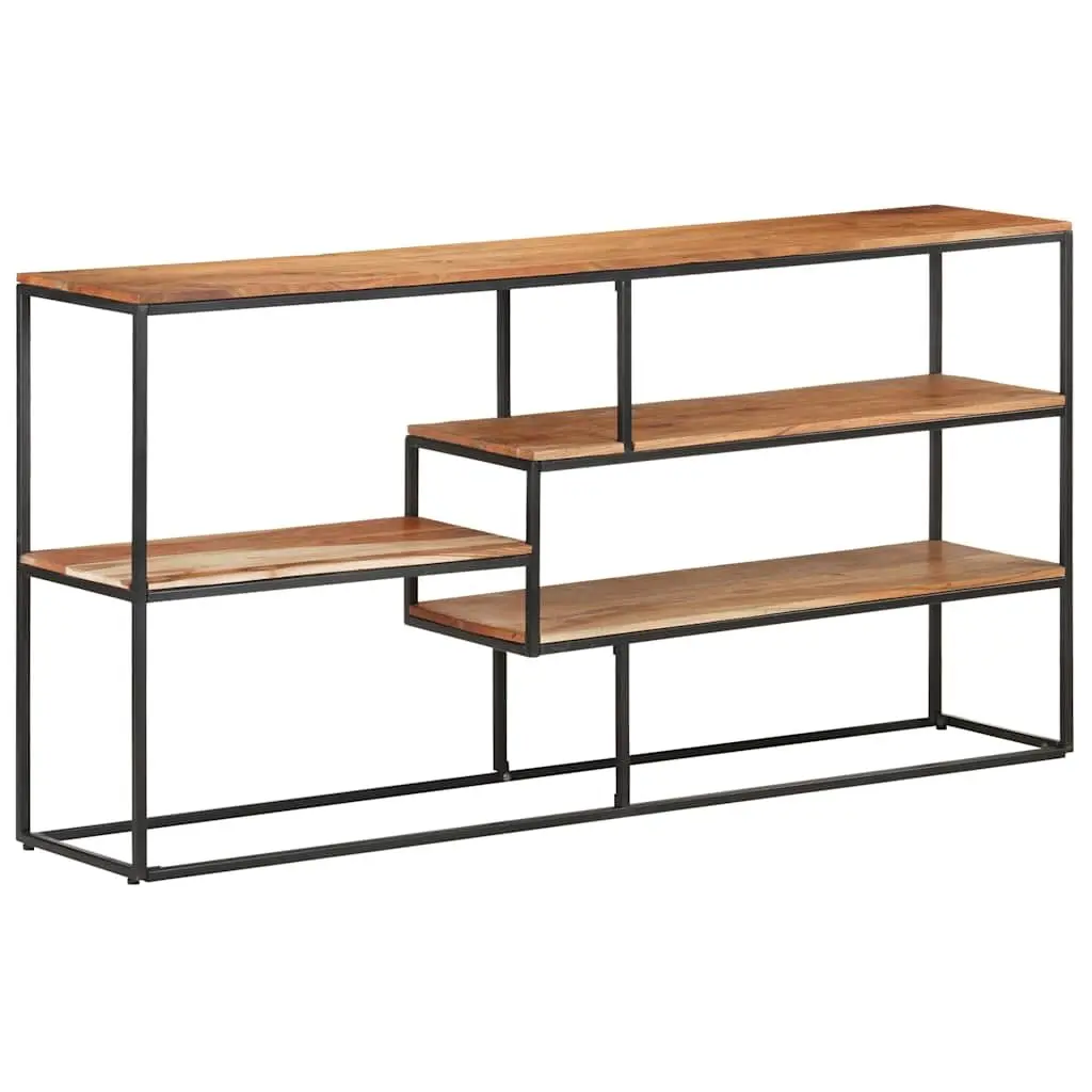 Industrial Acacia Wood Sideboard with Steel Frame 150x30x75 cm