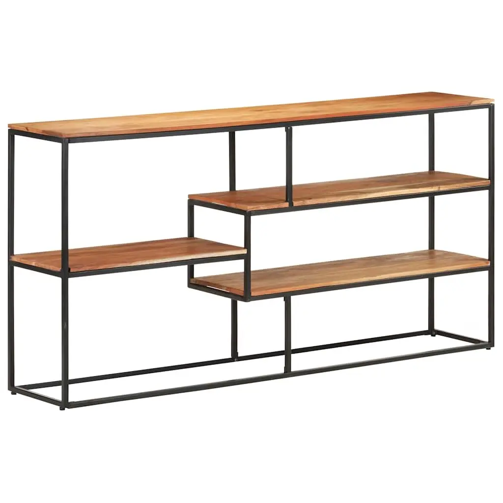 Industrial Acacia Wood Sideboard with Steel Frame 150x30x75 cm