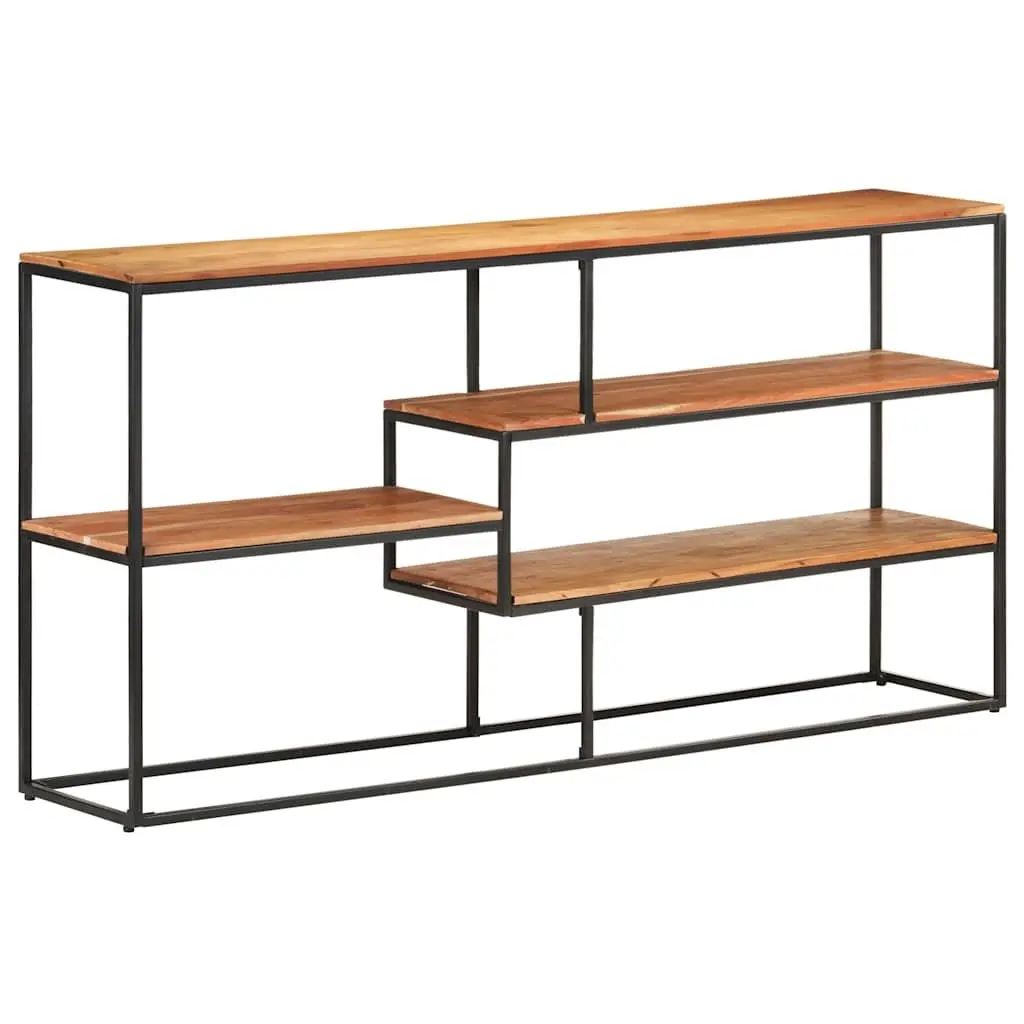 Industrial Acacia Wood Sideboard with Steel Frame 150x30x75 cm