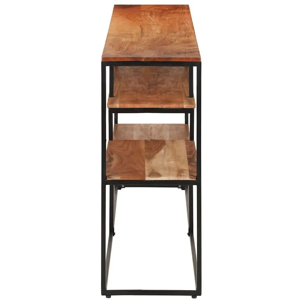 Industrial Acacia Wood Sideboard with Steel Frame 150x30x75 cm