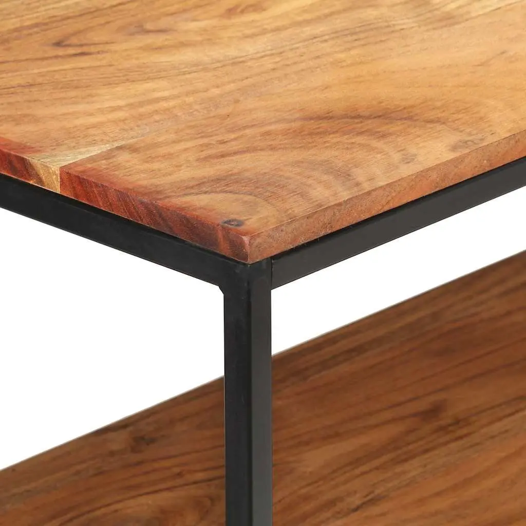 Industrial Acacia Wood Sideboard with Steel Frame 150x30x75 cm