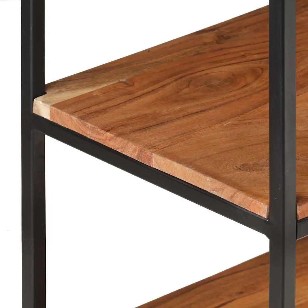 Industrial Acacia Wood Sideboard with Steel Frame 150x30x75 cm
