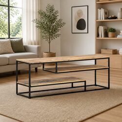 Industrial Style TV Cabinet with Solid Build Quality
