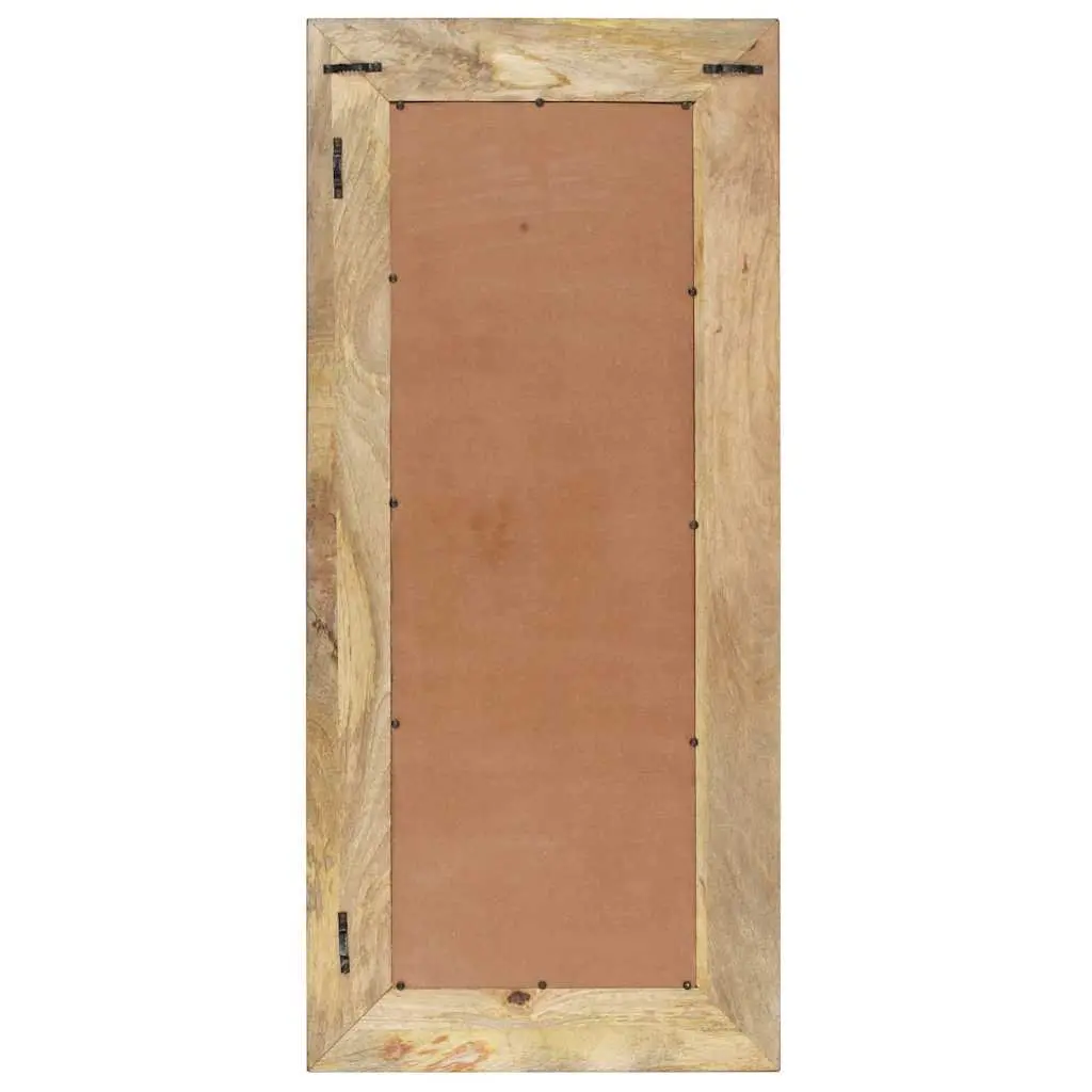 Brown Wall Mirror in Solid Mango Wood 110x50cm