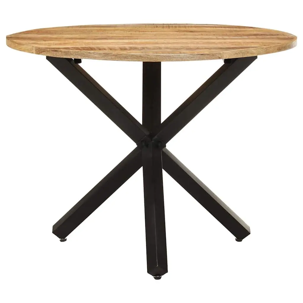 Round Dining Table 100x100x75cm in Brown