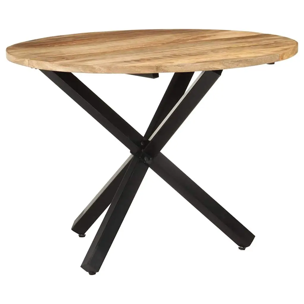 Round Dining Table 100x100x75cm in Brown