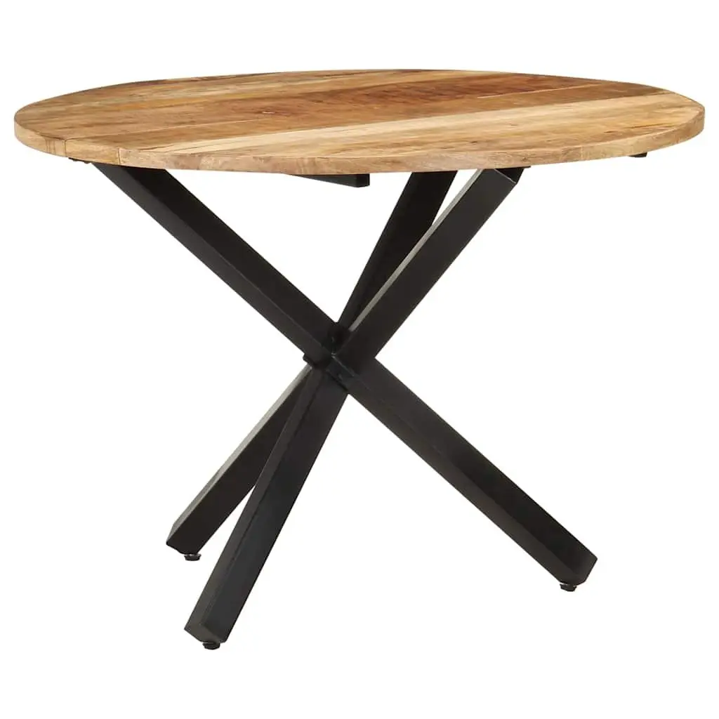 Round Dining Table 100x100x75cm in Brown
