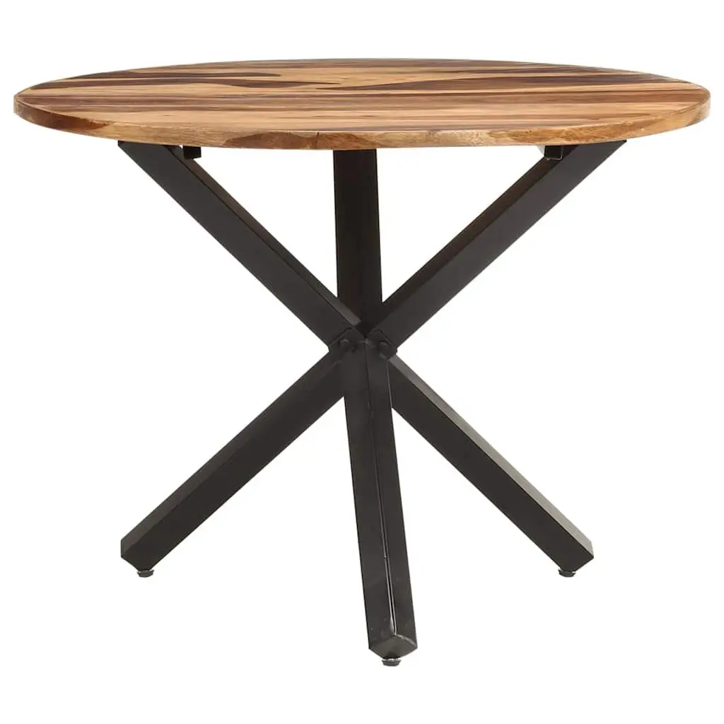 Solid Acacia Wood Dining Table 100x100x75 cm Brown