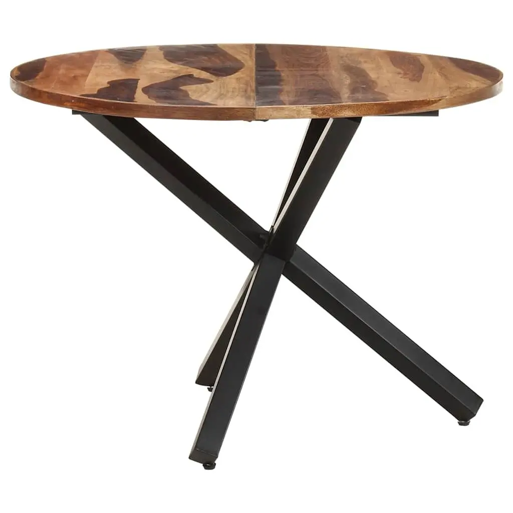Solid Acacia Wood Dining Table 100x100x75 cm Brown
