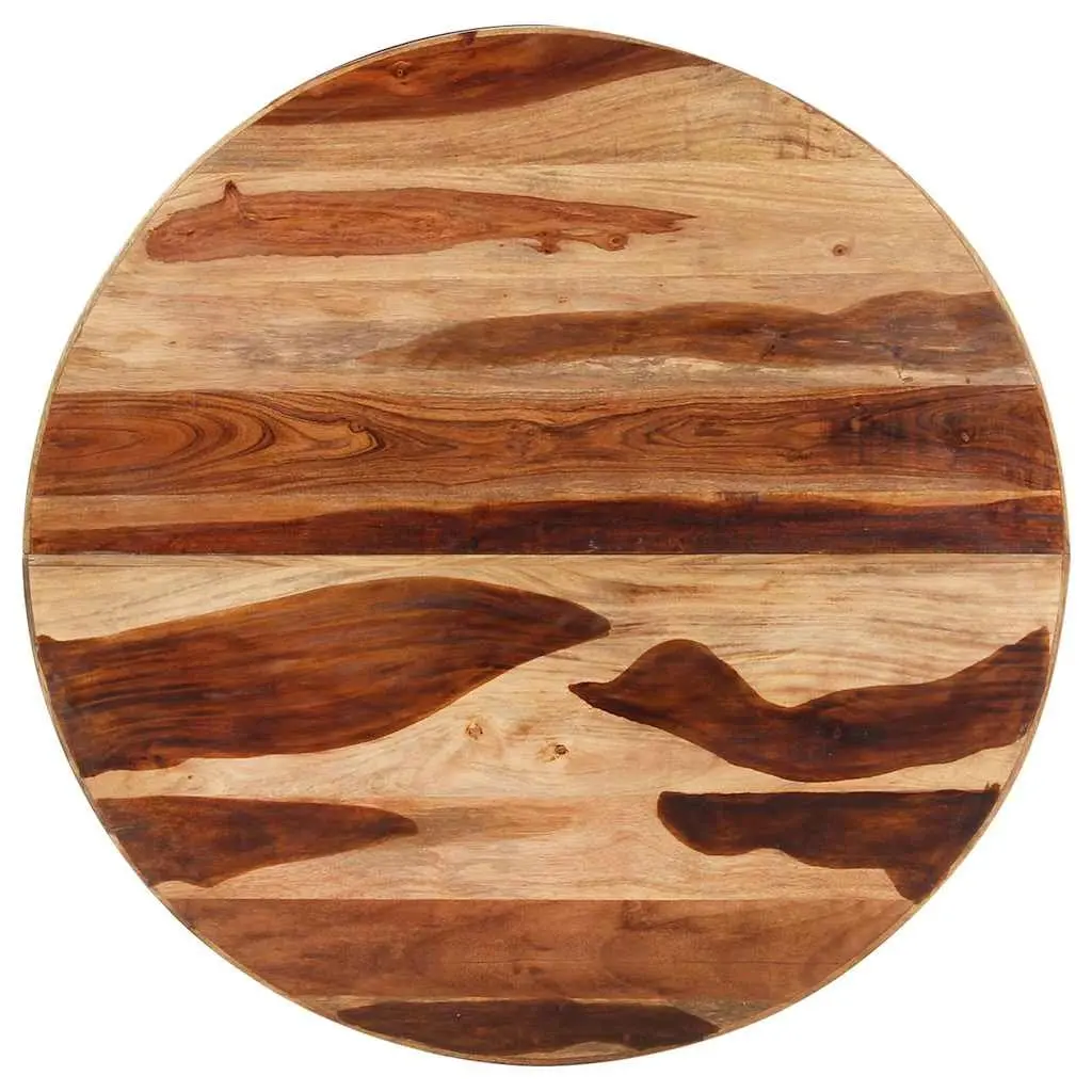 Solid Acacia Wood Dining Table 100x100x75 cm Brown