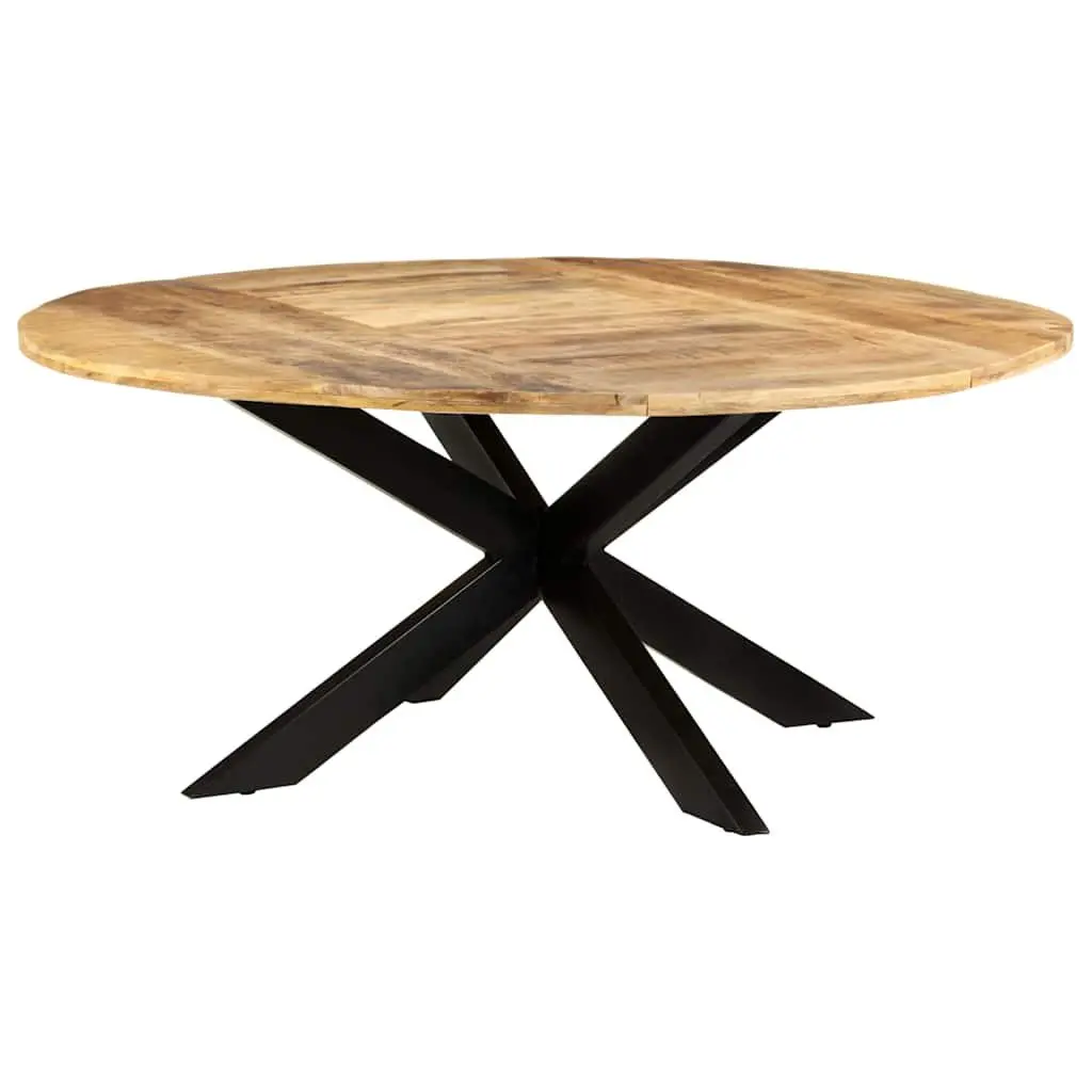 Round Dining Table 175cm in Brown Mango Wood