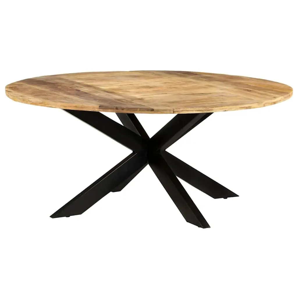 Round Dining Table 175cm in Brown Mango Wood