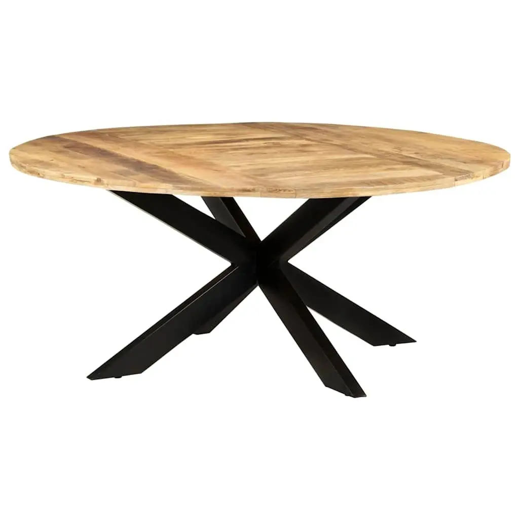 Round Dining Table 175cm in Brown Mango Wood