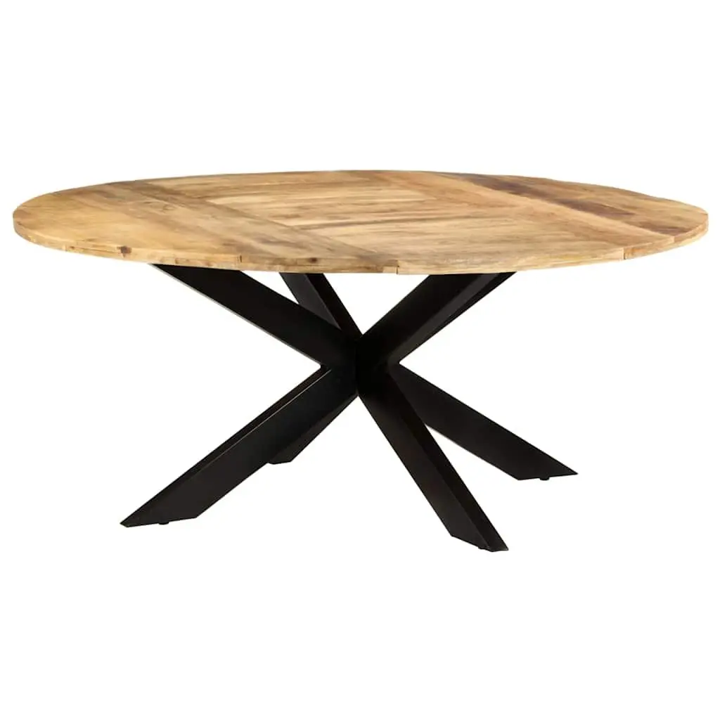 Round Dining Table 175cm in Brown Mango Wood