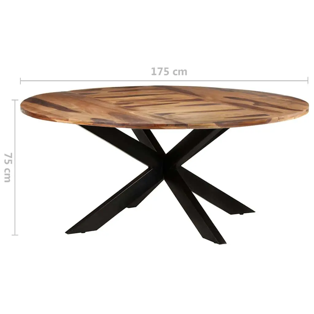 Round Dining Table 175cm in Acacia Wood