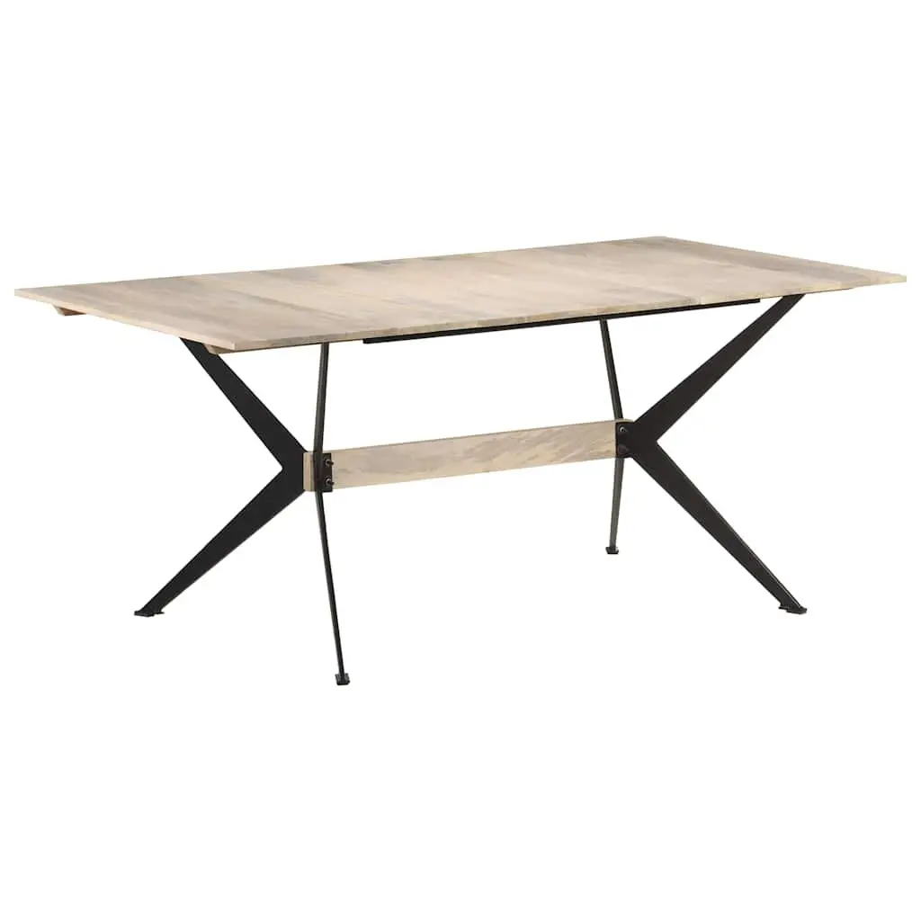 Brown Mango Wood Dining Table 180x90x76 cm