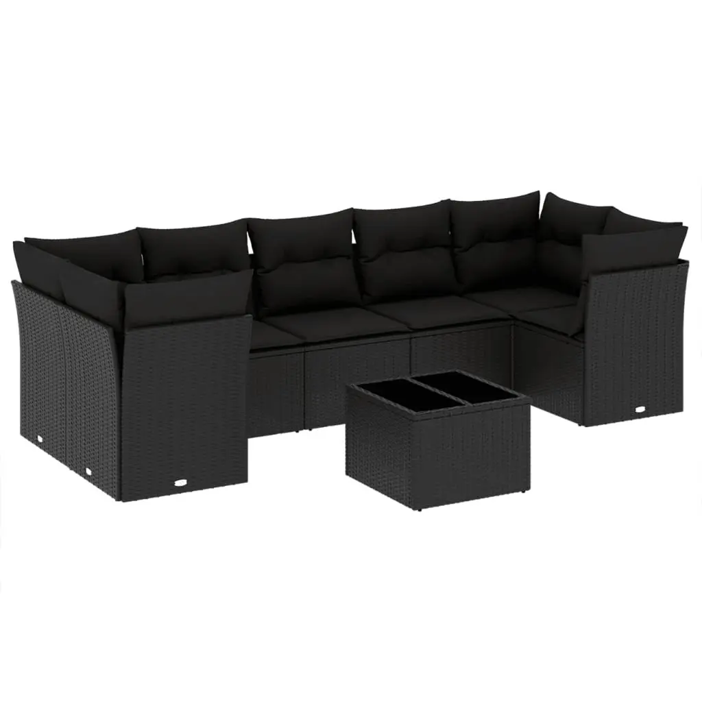 8 Piece Outdoor Garden Sofa Set with Cushions