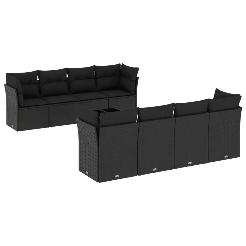 9-Piece Modular Garden Sofa Set for Outdoor Relaxation