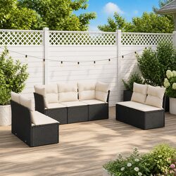 High-Quality 7 Piece Outdoor Sofa Set with Cushions