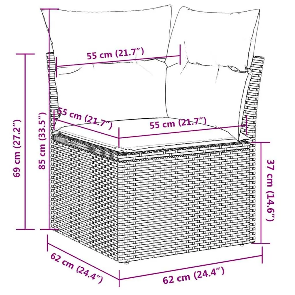 4-Piece Garden Sofa Set for Outdoor Relaxation