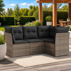 Durable 4 Piece Garden Sofa Set for Outdoor Spaces