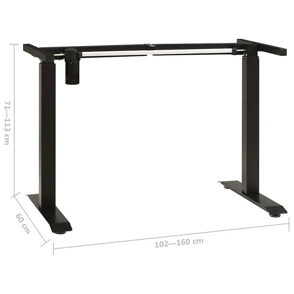Electric Height Adjustable Desk Frame in Black